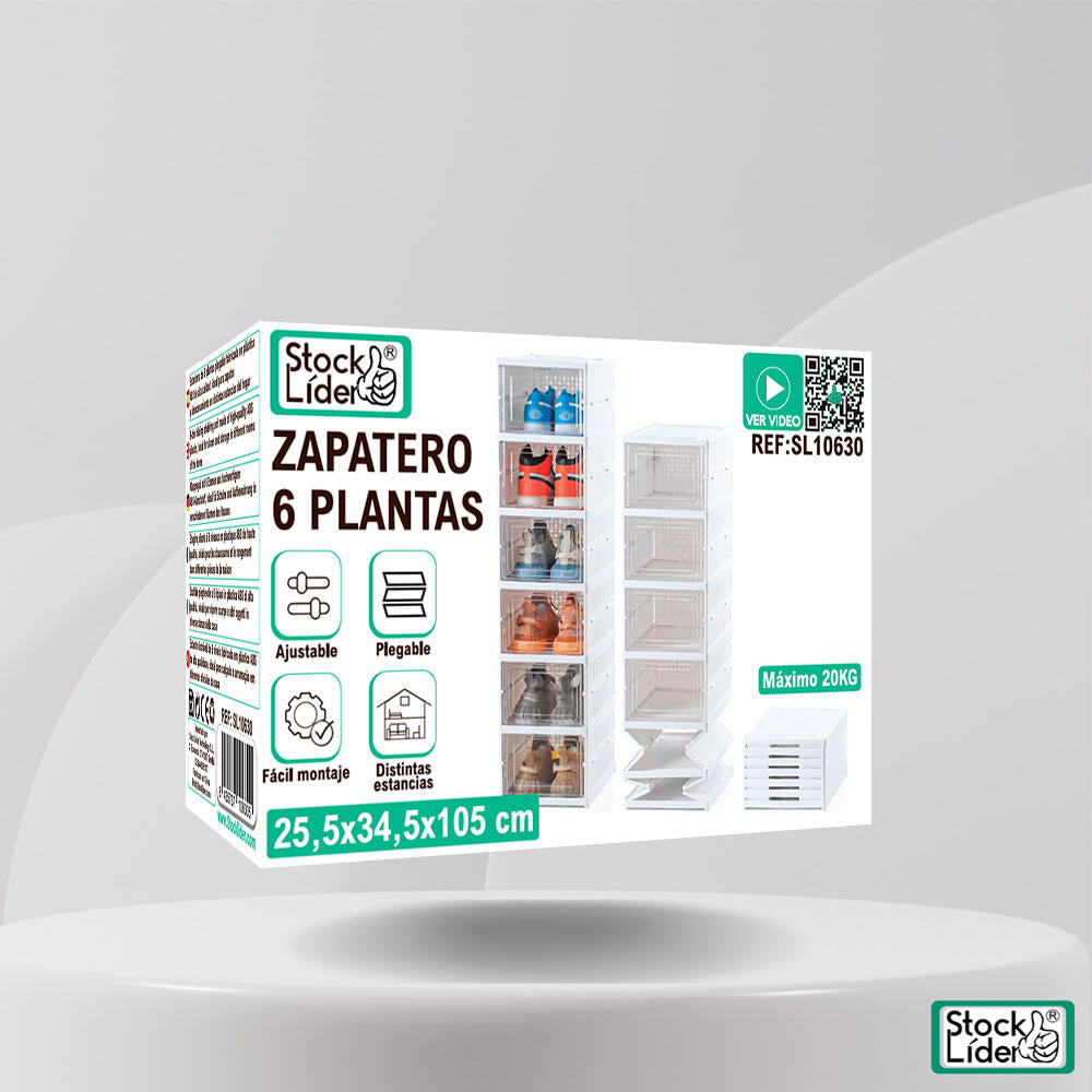 Zapatero plegable 6 plantas StockLíder