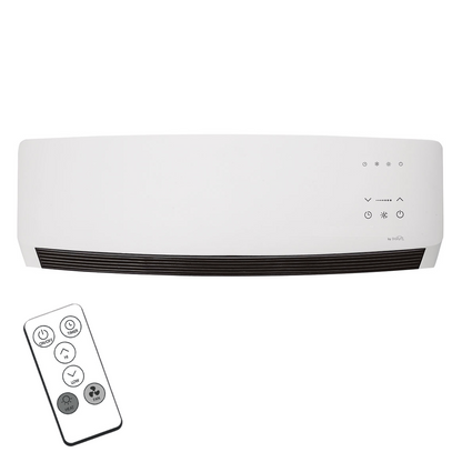 Calefactor y climatizador de pared 2 en 1