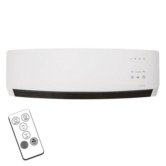 Calefactor y climatizador de pared 2 en 1