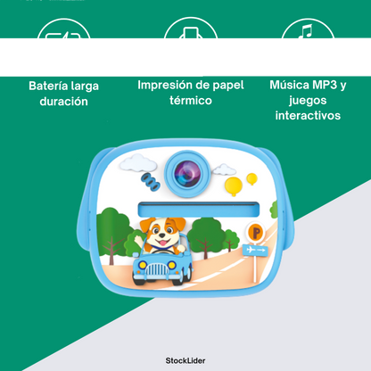 Cámara infantil con impresora térmica Azul Stock Lider