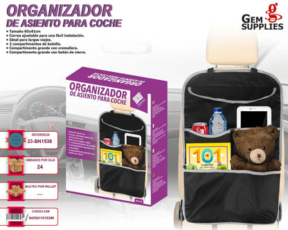 Organizador De Asiento p/ Coche