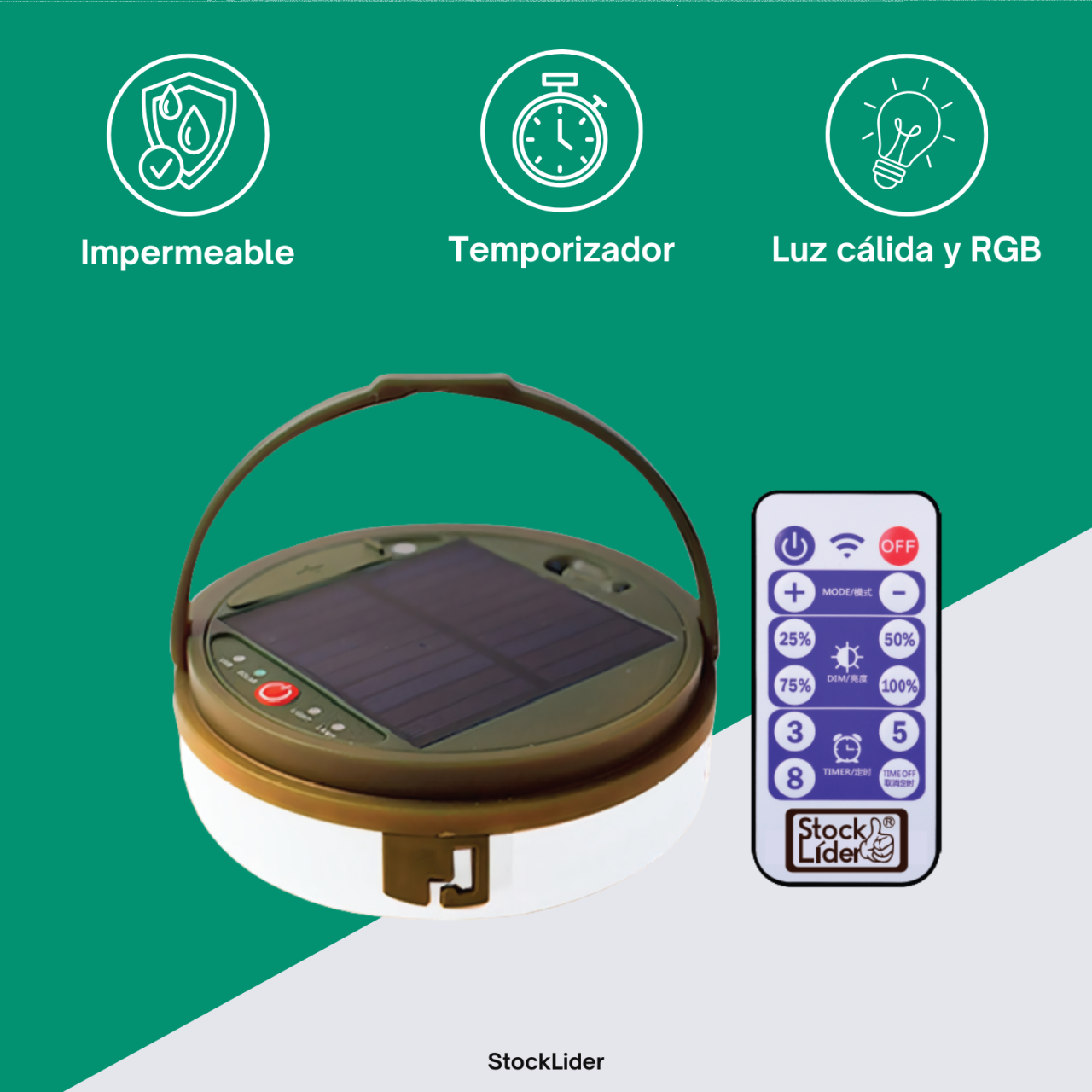 Tira de LED recargable y retráctil