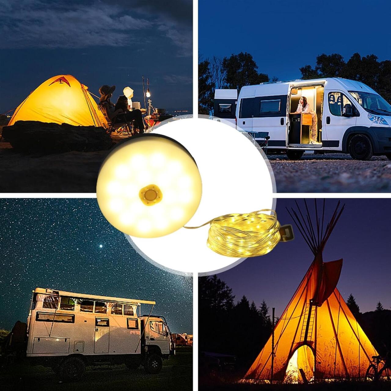 Tira de LED recargable y retráctil