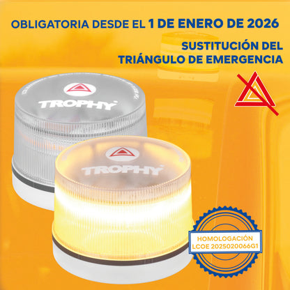 Pack 2 Piezas De Balizas Luces Emergencia V16 Homologada DGT