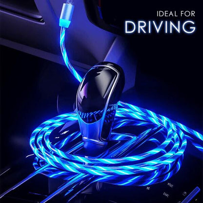 CABLE USB CON LUZ IMAN 3 EN 1