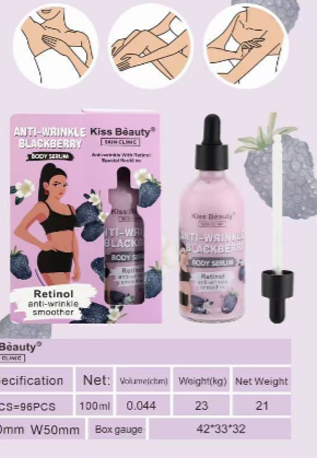 Sérum Corporal Anti‑Arrugas Retinol y Moras Kiss Beauty 100 ml